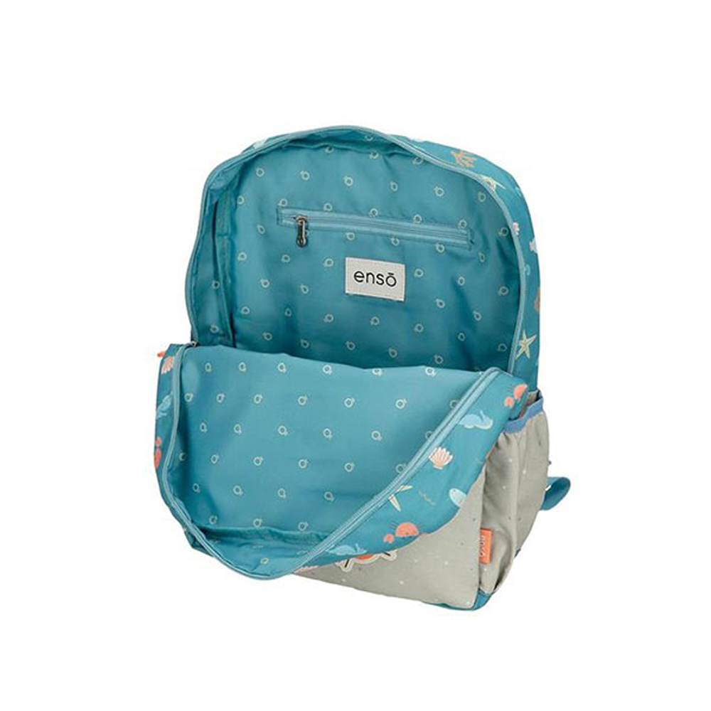 Рюкзак детский "Mr. Crab", 32 см, полиэстер, синий, серый - 4