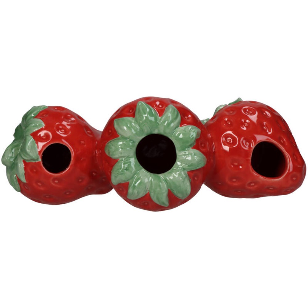 Ваза «Strawberry», фаянс, красный