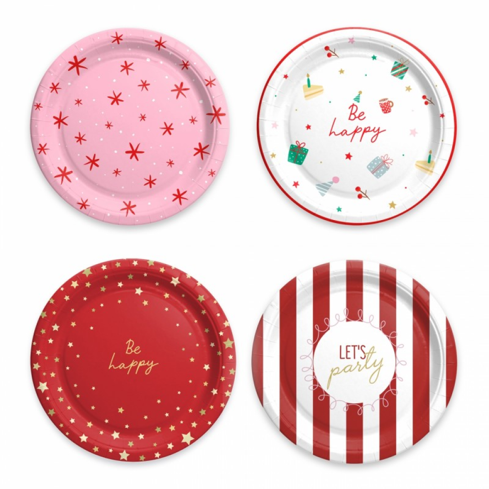 Тарелка бумажная "Let's Party", 23 см, 6 шт