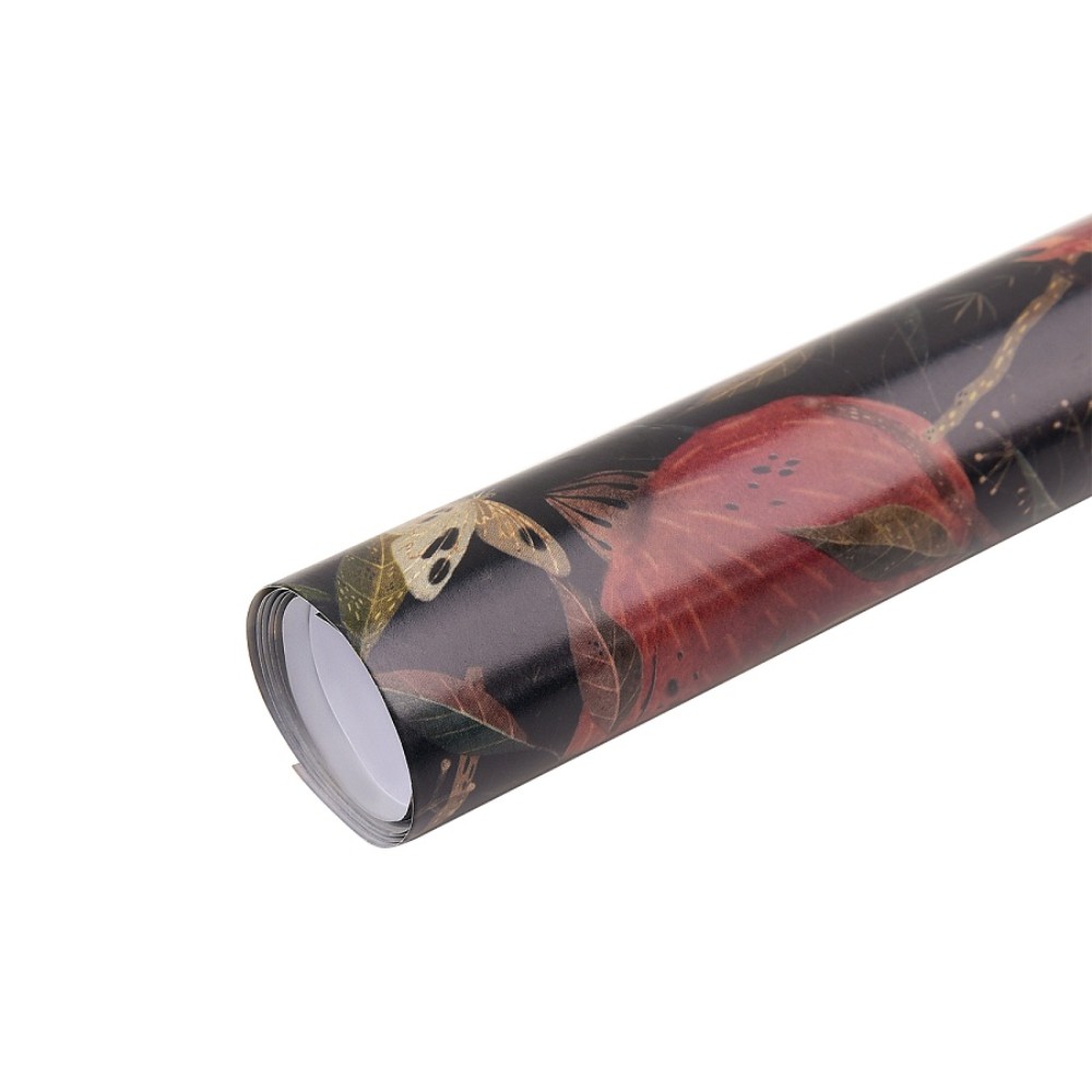 Бумага декоративная в рулоне "Flora. Гранат", 1х0,7 м - 4