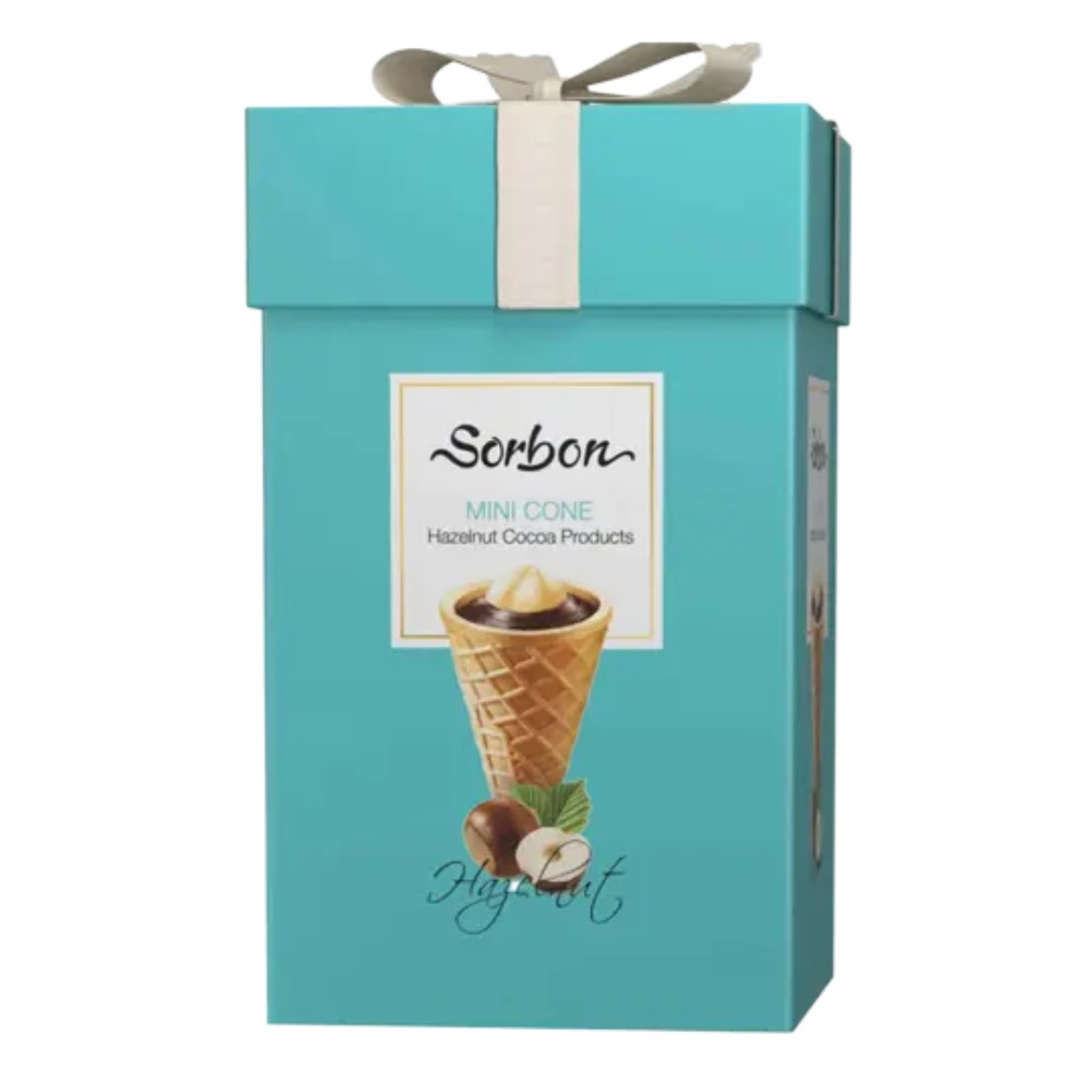 Конфеты "Sorbon. Тиффани", хрустящий мини-рожок фундук и воздушные зерна, 200 г