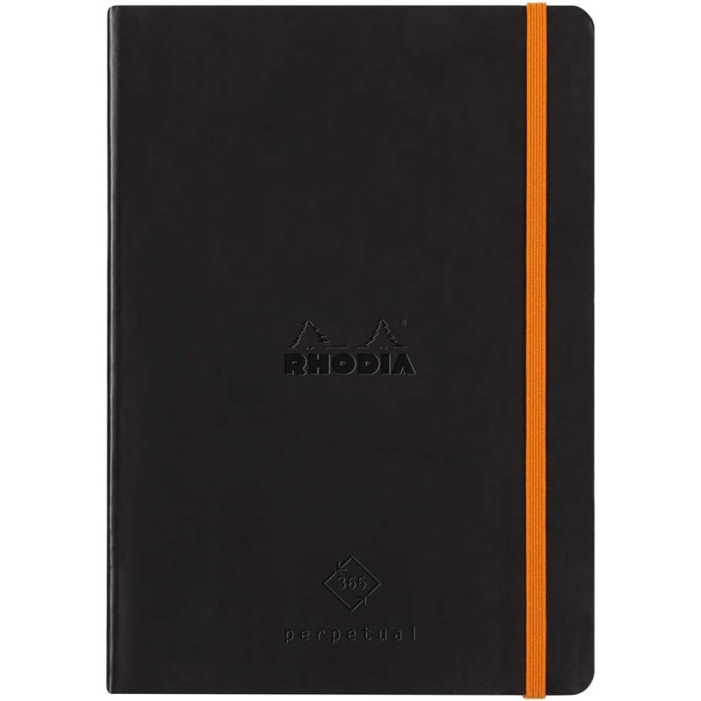 Еженедельник недатированный Clairefontaine Rhodia "Rhodiarama Perpetual", 148x210 мм, 128 страниц, черный