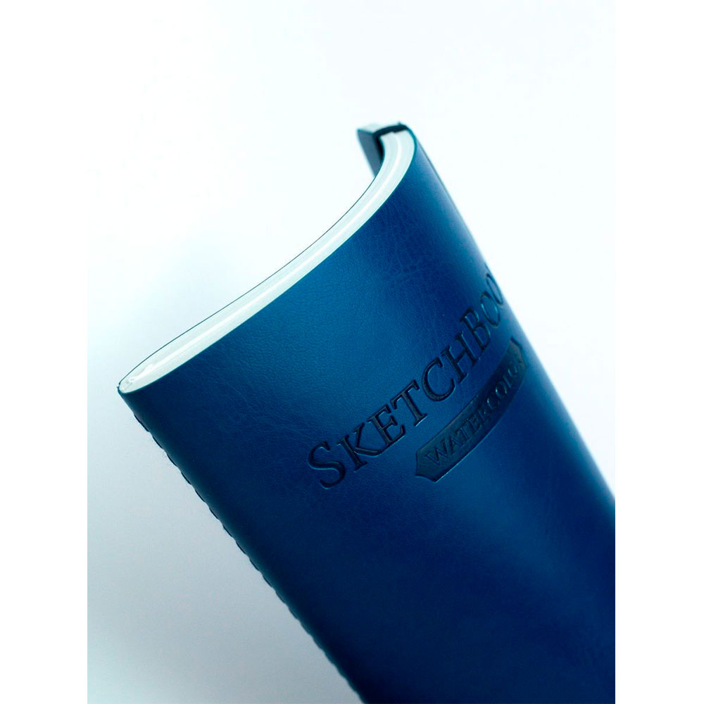 Скетчбук для акварели "Малевичъ", 14.5x19.5 см,18 листов, синий - 9