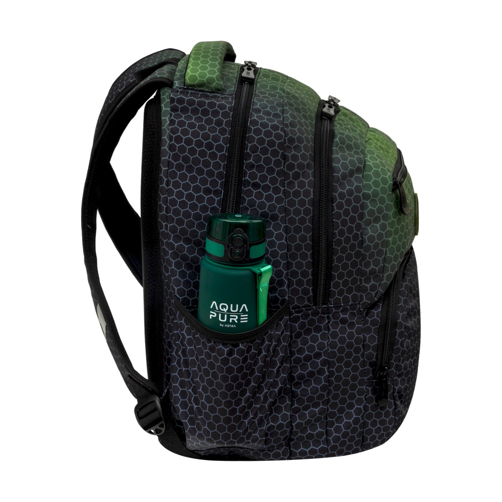 Рюкзак для учащихся начальных классов "Hexagon Green Ombre", зеленый - 2