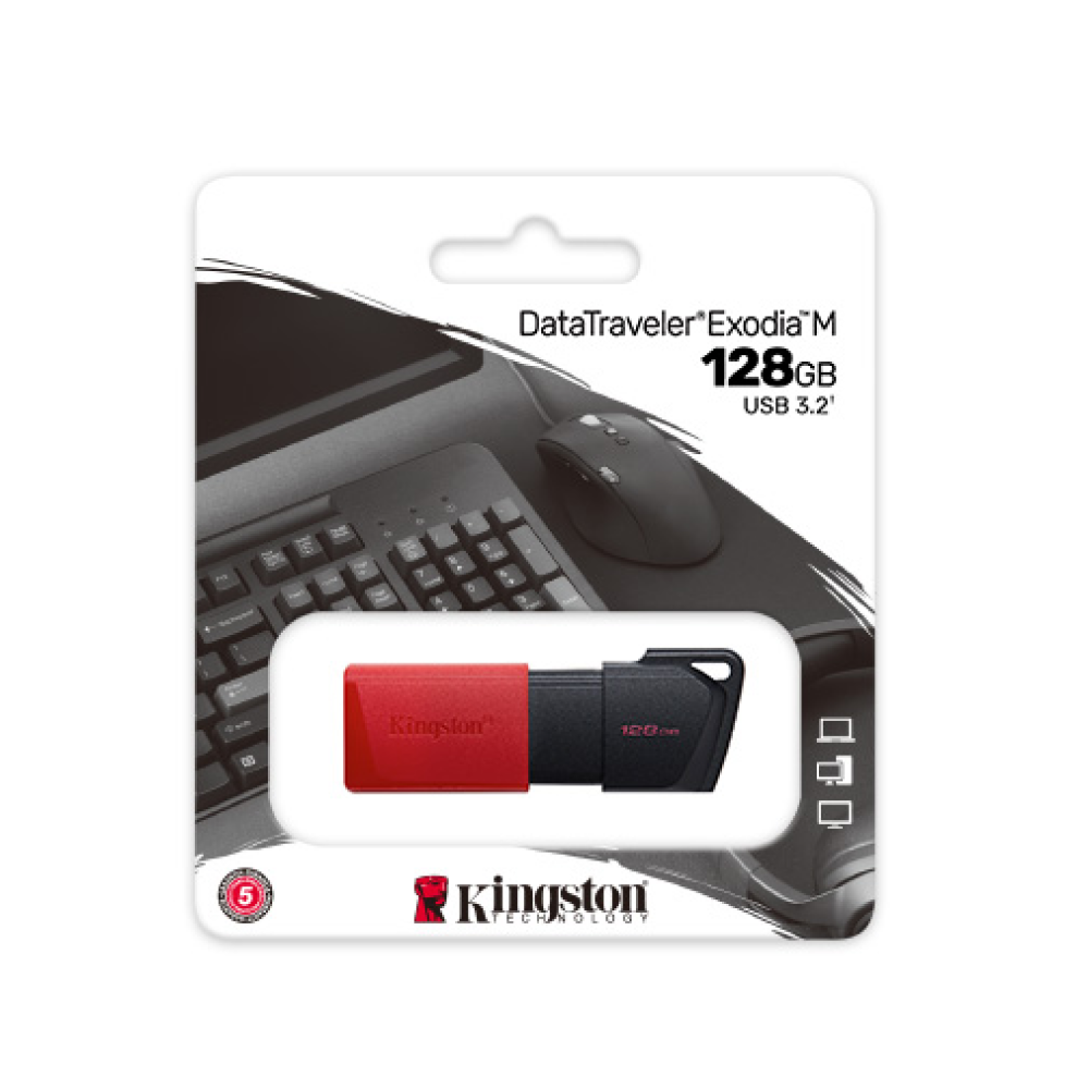 USB Flash накопитель 3.2 128 Gb DTXM, пластик, Kingston Exodia - 3