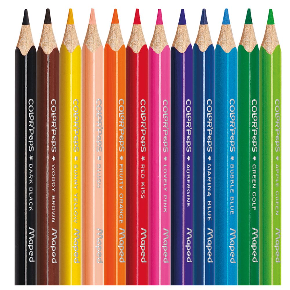 Цветные карандаши Maped "Color Peps" мини, 12 цветов - 2