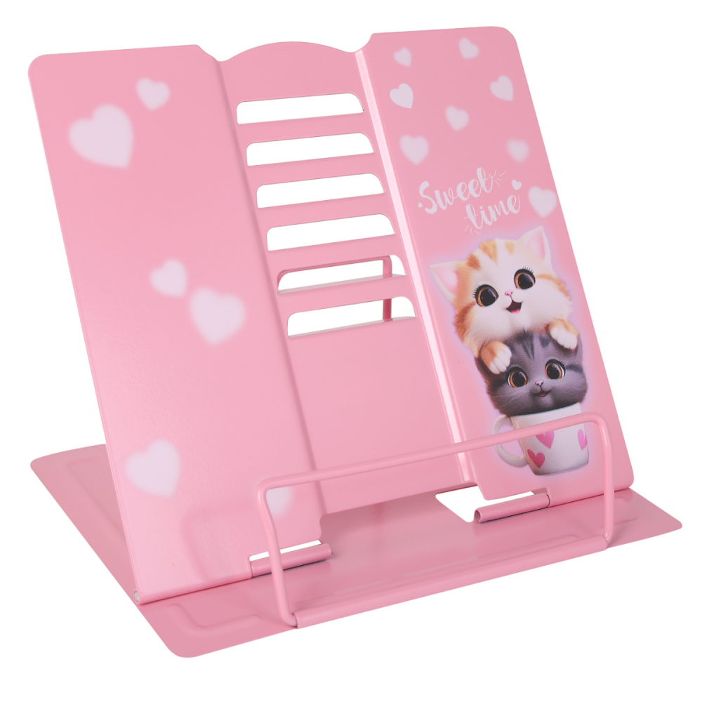 Подставка для книг "Cute cats", розовый