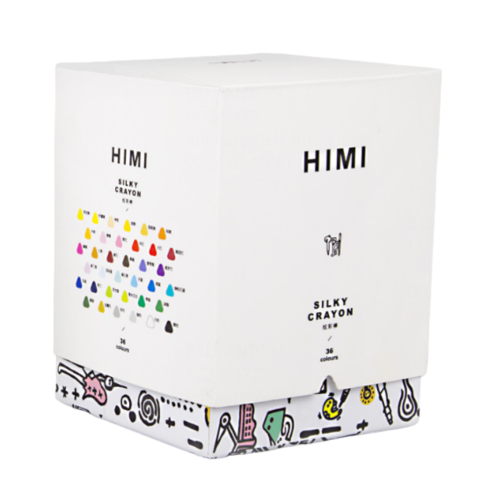 Мелки восковые "Himi Silky Crayon", 36 цветов, ассорти - 2