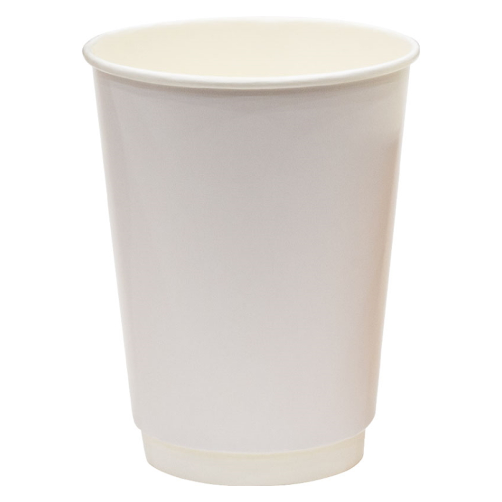 Стакан картонный 300 мл, 20 шт, 2 слоя, белый