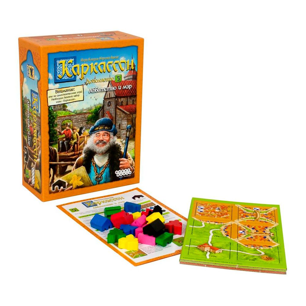Игра настольная "Каркассон 5: Аббатство и мэр"