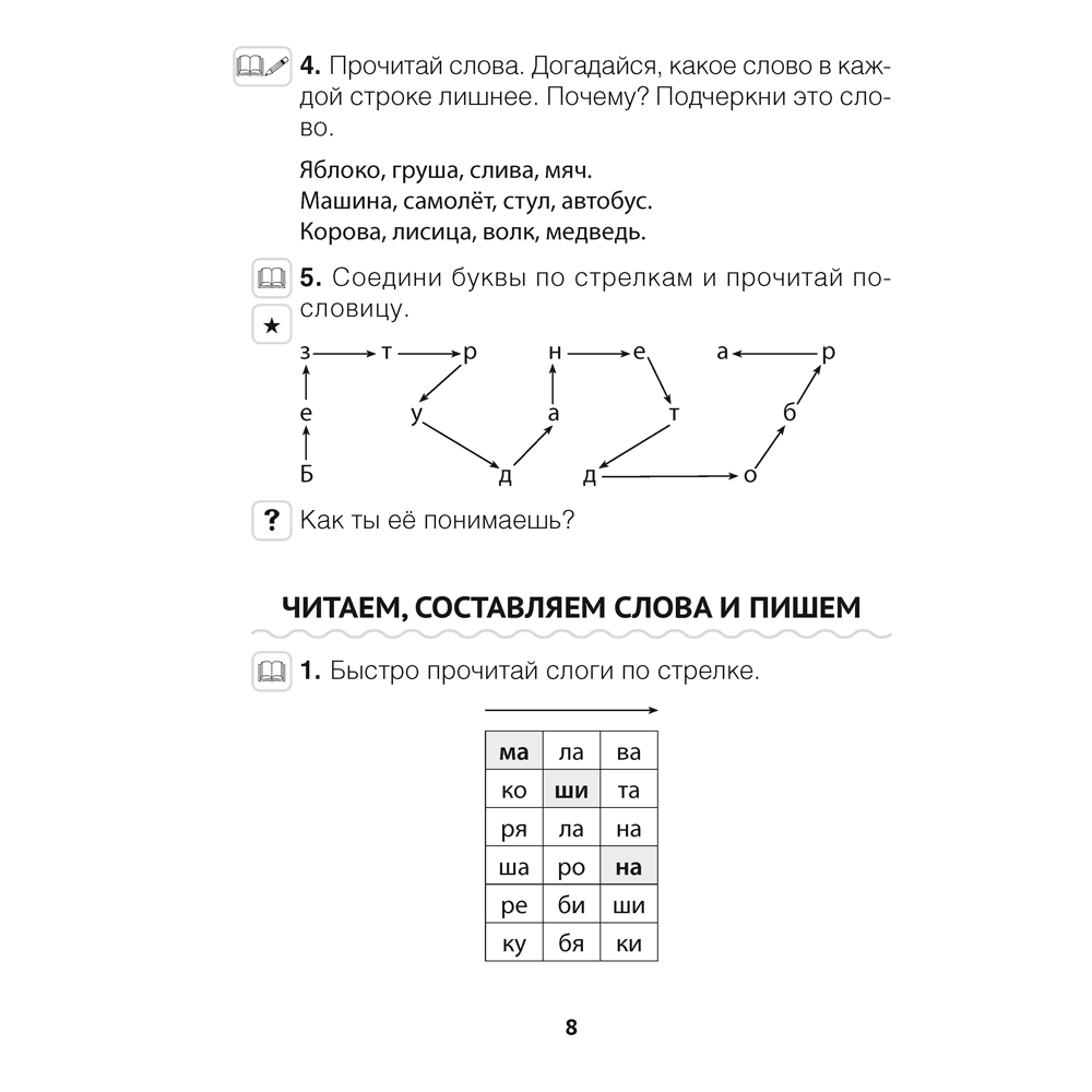 Книга "Обучение грамоте. 1 класс. Читалочка", Неборская Т.А. - 7