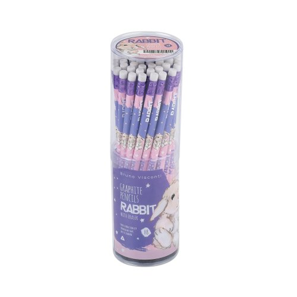 Карандаш простой "Kids Color. Кролик", HB, пластик, с ластиком