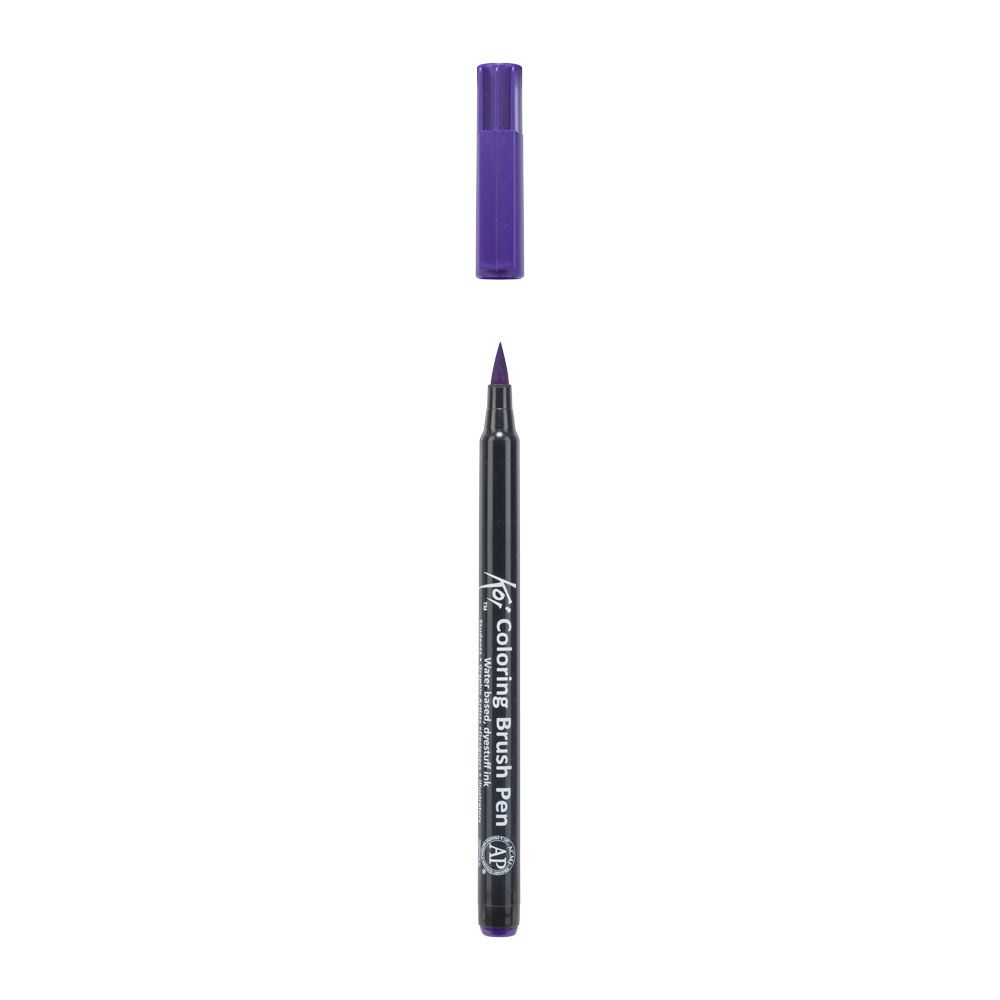 Маркер акварельный "Koi Color Brush", фиолетовый - 3