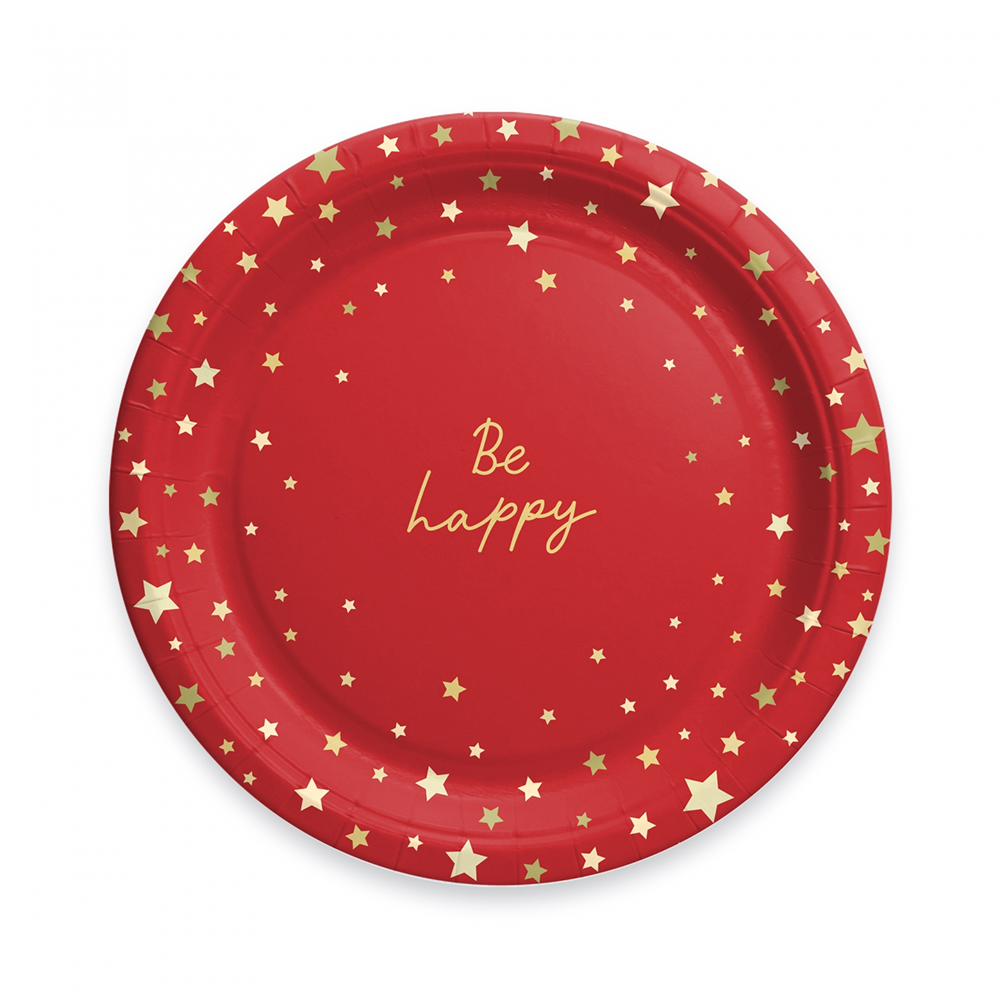 Тарелка бумажная "Let's Party", 23 см, 6 шт