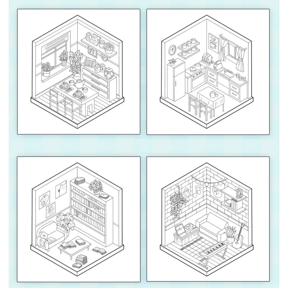 Раскраска "Уютная раскраска. Мой милый дом"