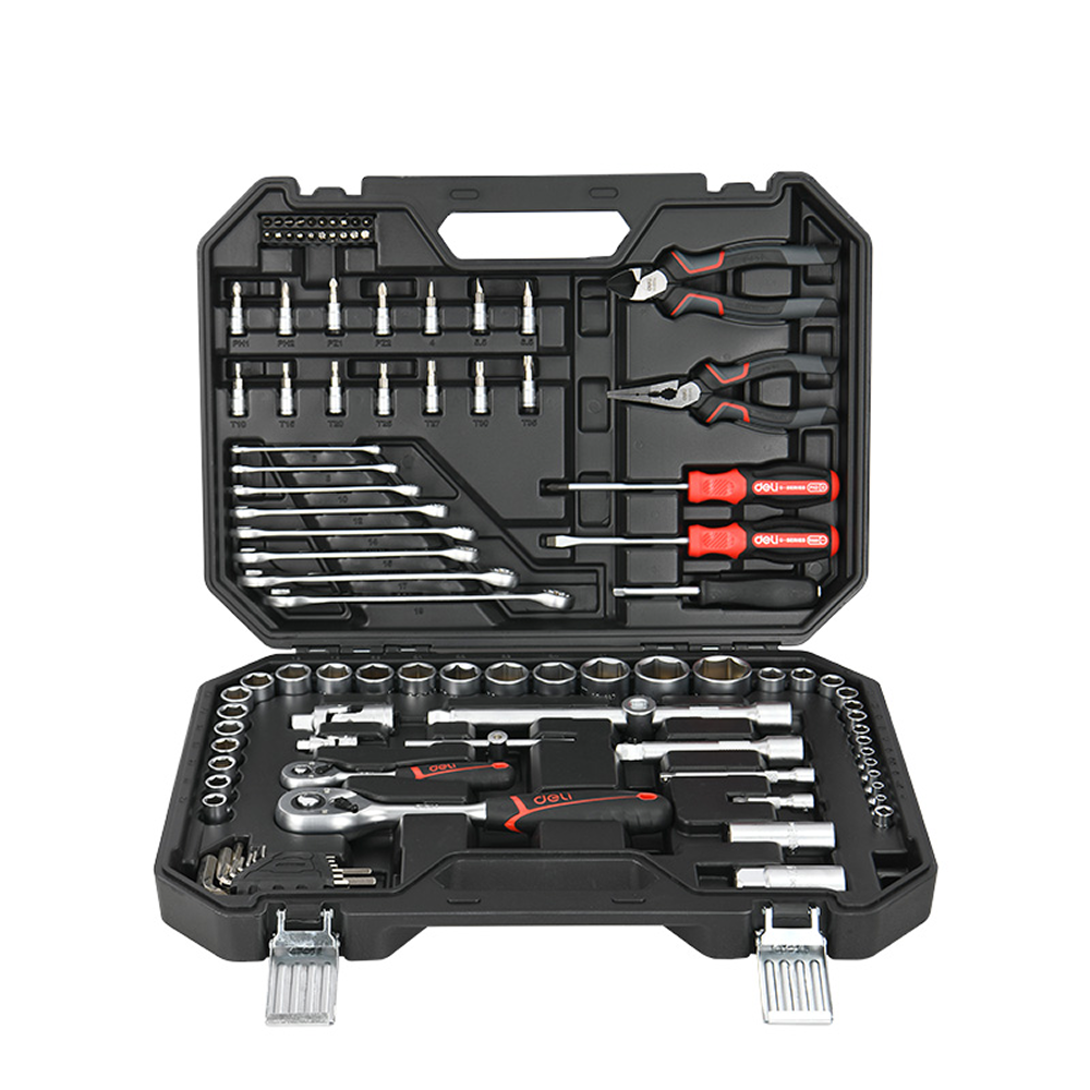 Набор инструмента Deli RS EDQ45100, 1/4", 1/2", 100 шт.