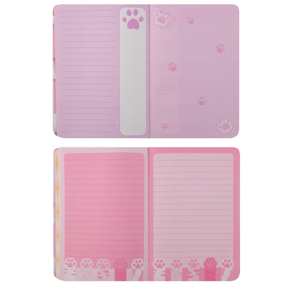 Книга записная "Лапки" А5, 96 листов, ассорти - 4