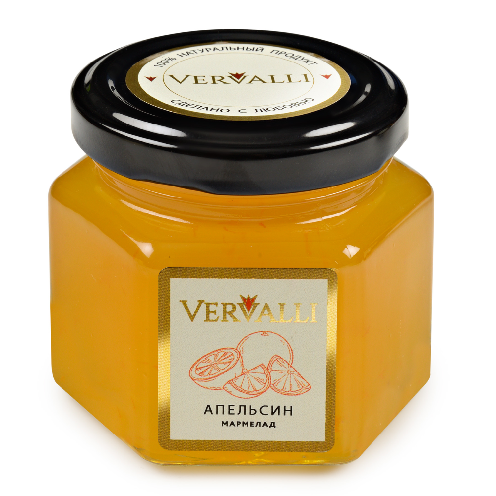 Мармелад "Vervalli", 120 гр, апельсин