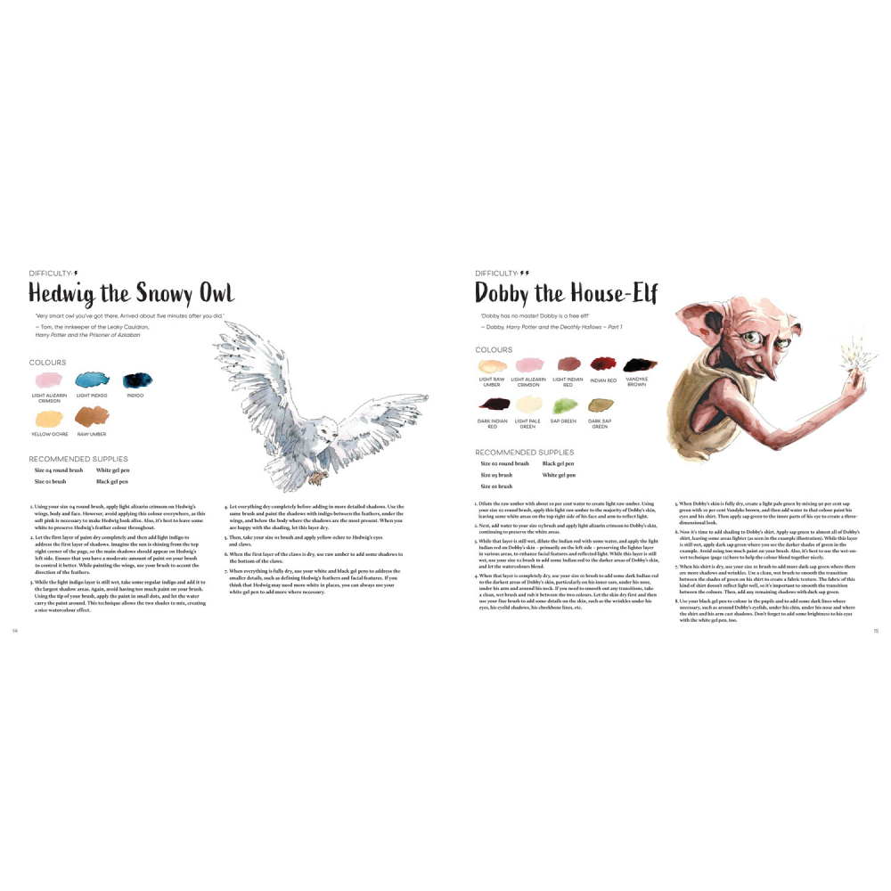 Раскраска "Colouring Book. Harry Potter Watercolour Wizardry", (английский язык), Tugce Audoire - 4