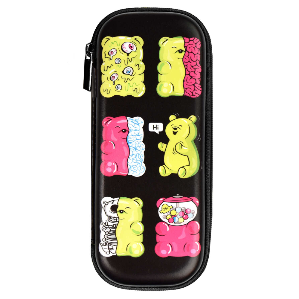 Пенал "Желейные мишки" 1 отделение, черный - 6