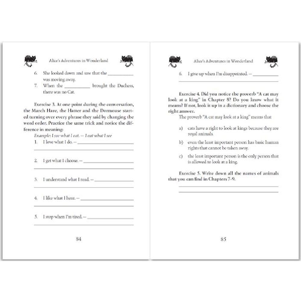 Книга на английском языке "Alice`s Adventures in Wonderland. A2", Льюис Кэрролл