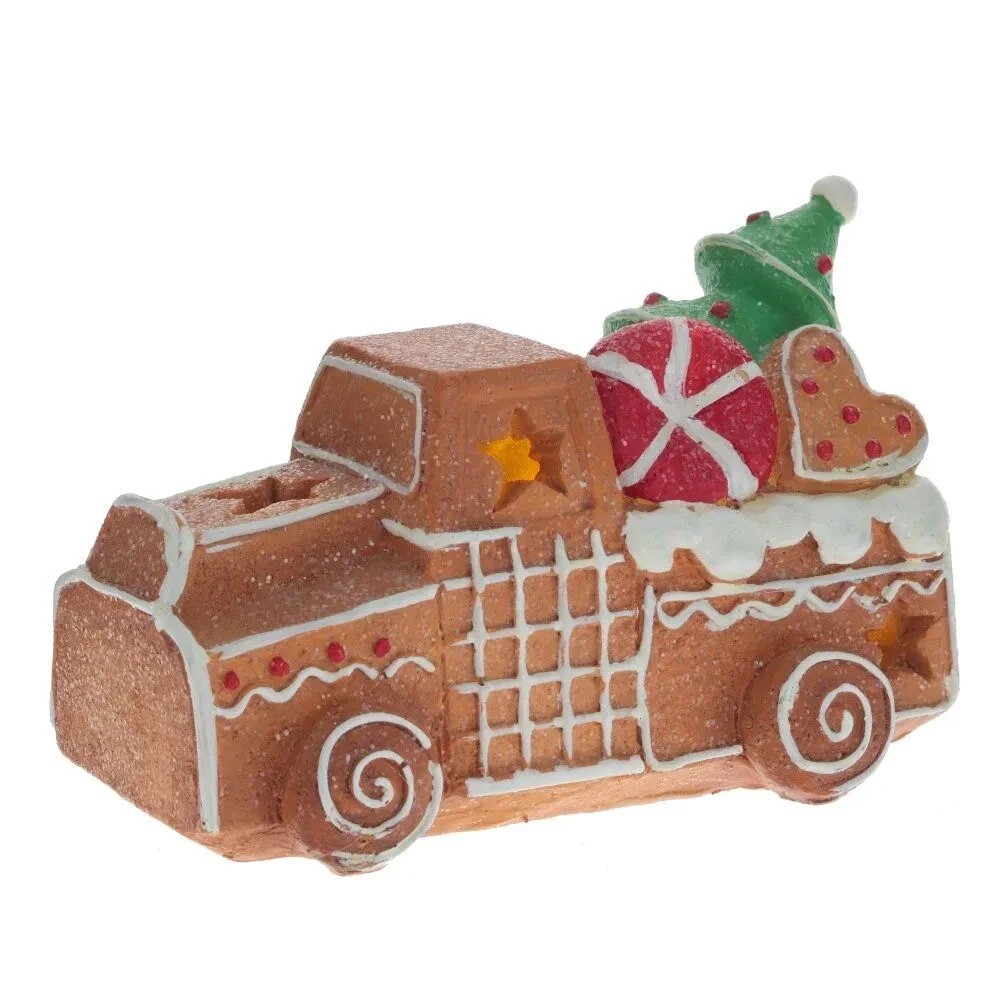 Фигурка "Машинка", 15.x8.5x9.5 см, полимер, темно - бежевый 