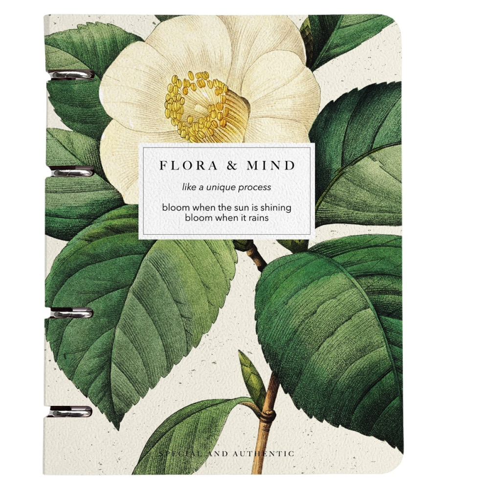 Тетрадь "Flora камелия", А5, 120 листов, клетка, разноцветный