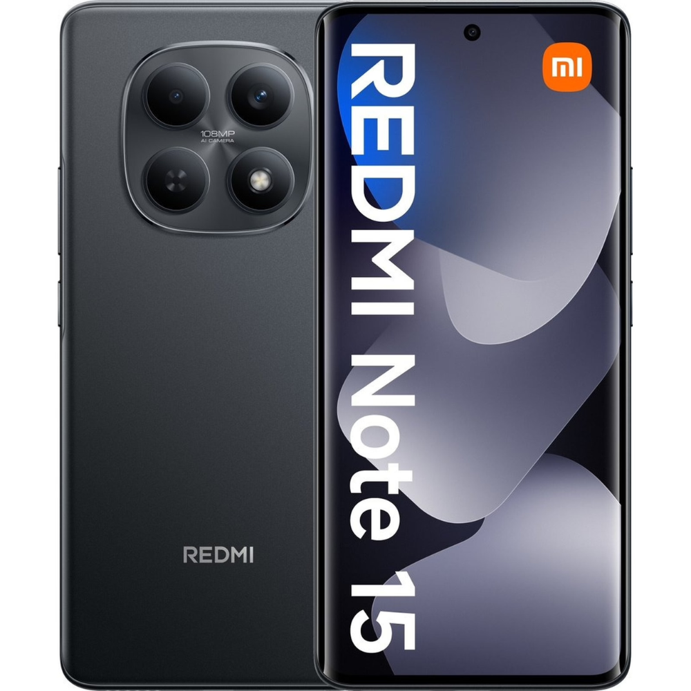 Смартфон Xiaomi REDMI Note 15, 8GB/256GB, Black, EU