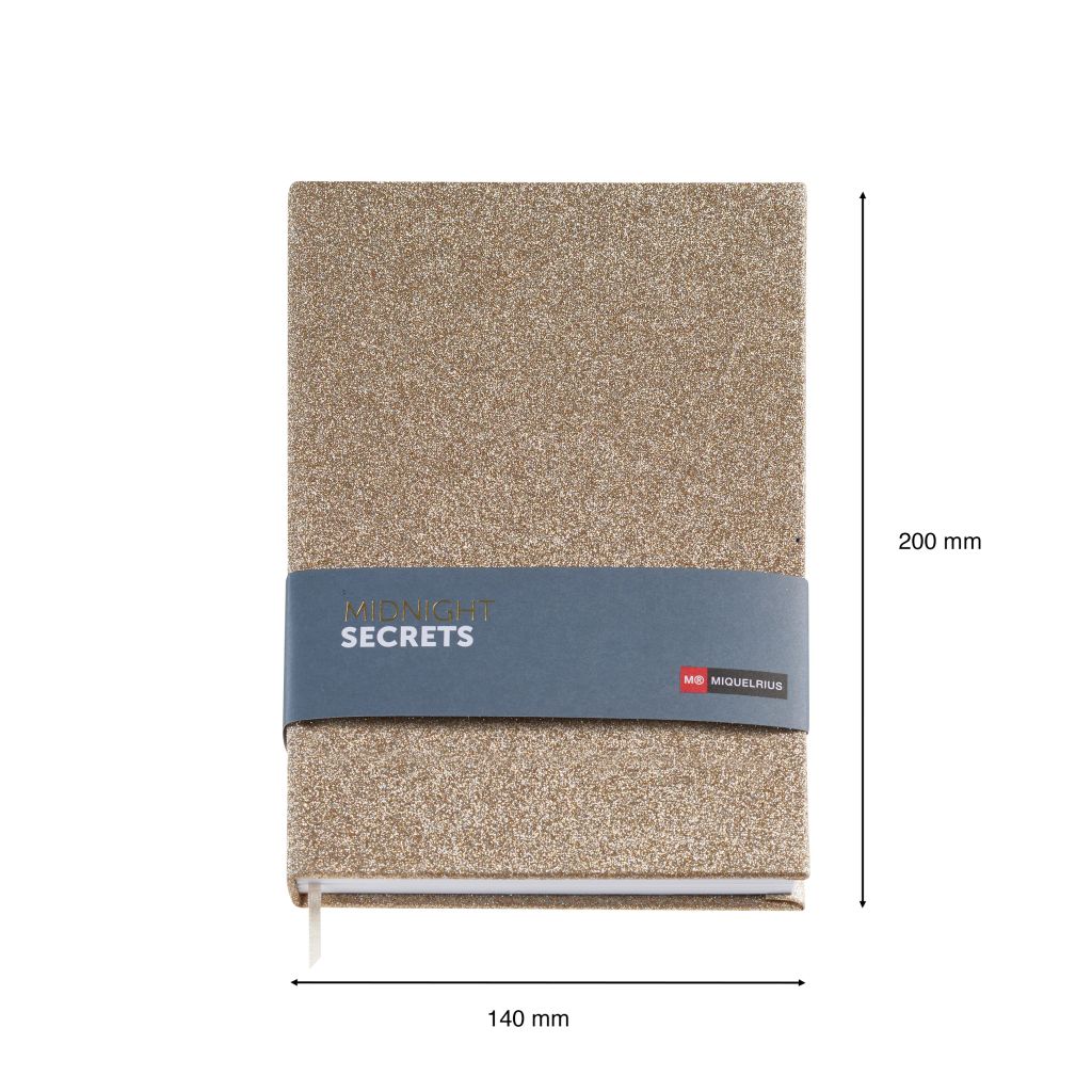 Блокнот Miquelrius "Midnight Glitter", А5, 80 листов, коричневый - 3