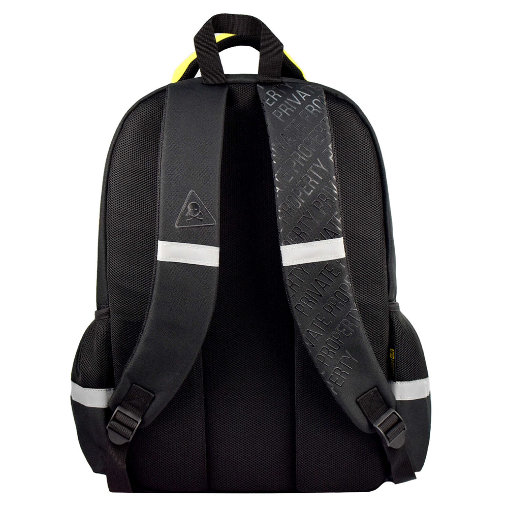 Рюкзак школьный "Частная собственность", чёрный, жёлтый - 4
