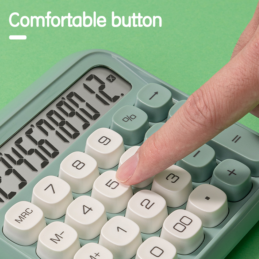 Калькулятор настольный EM36 Deli, 12-разрядный, пластик, зеленый  - 3