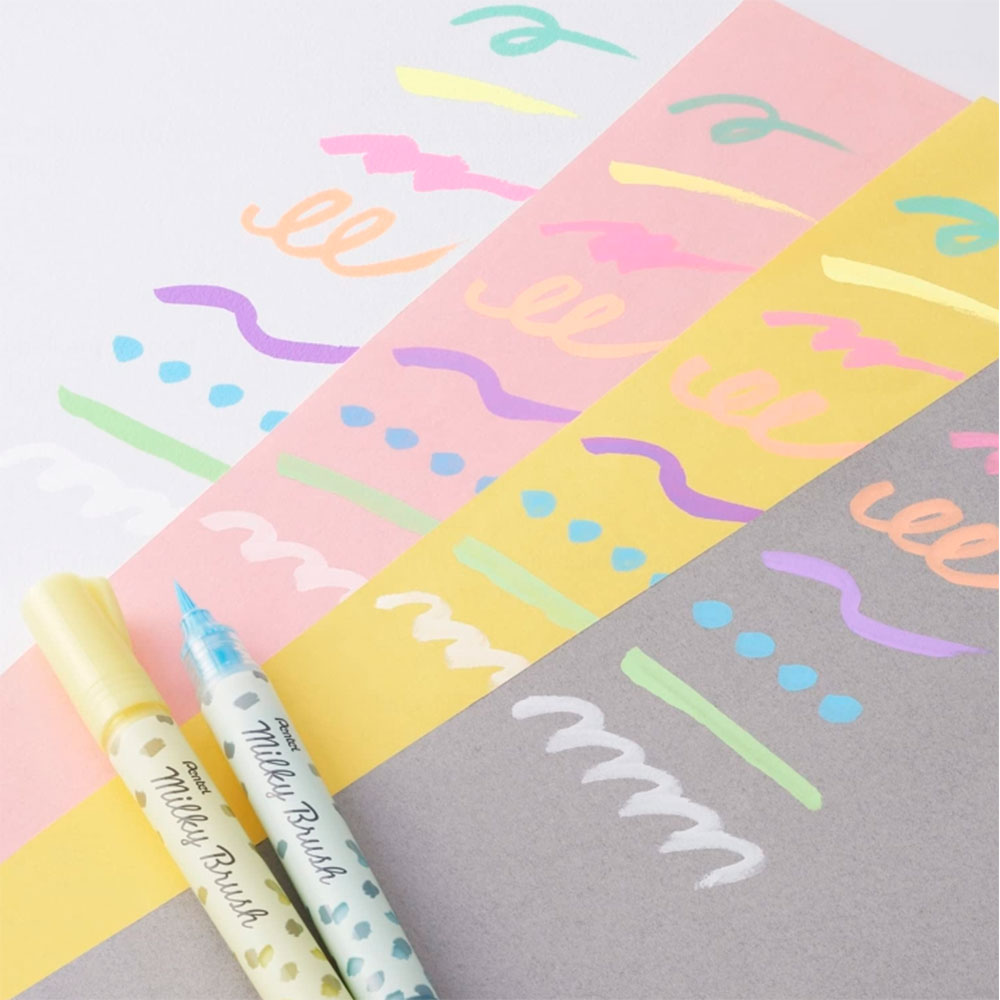 Маркер-кисть "Milky Brush", фиолетовый пастельный - 10