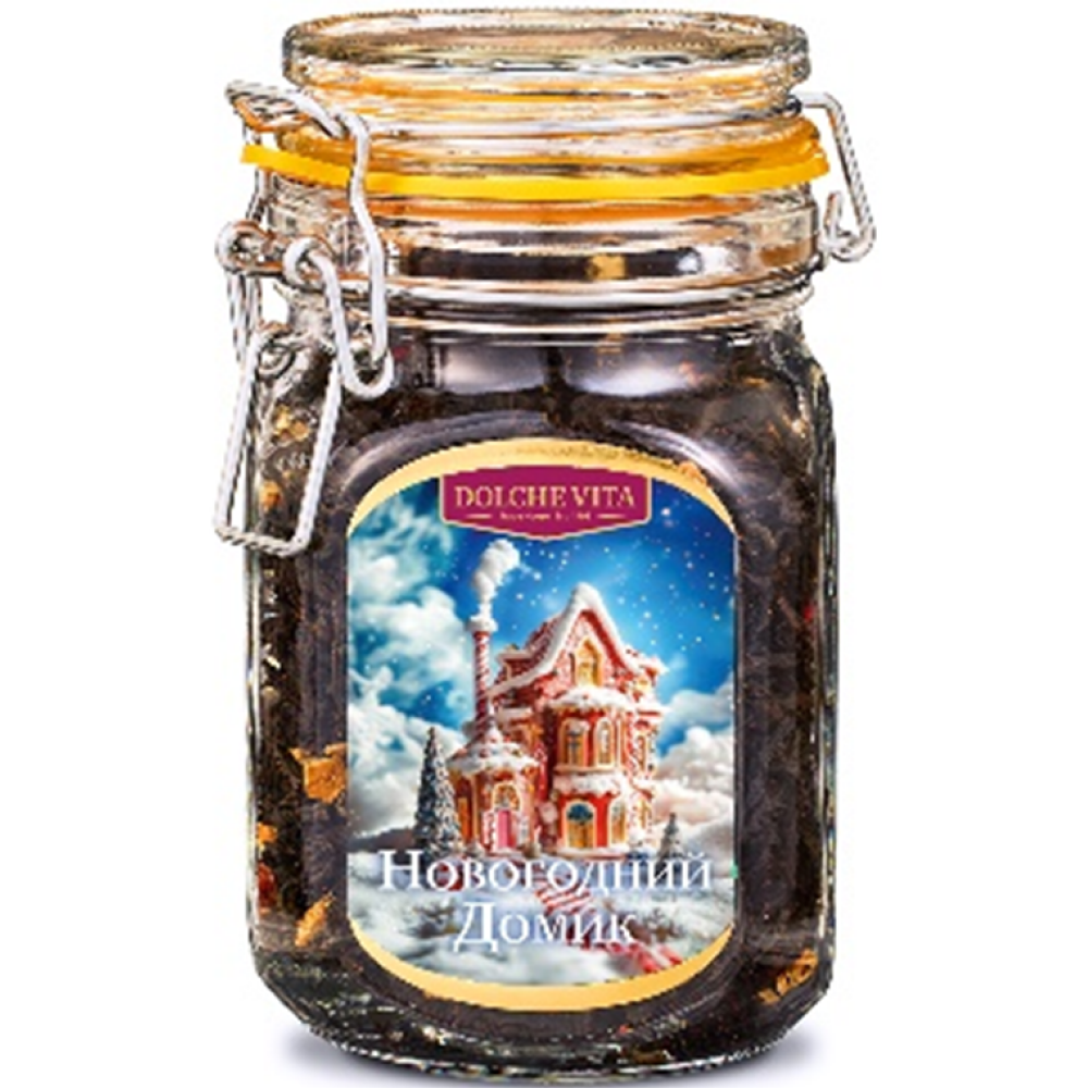 Чай Dolche vita "Новогодний домик", 125 гр., черный