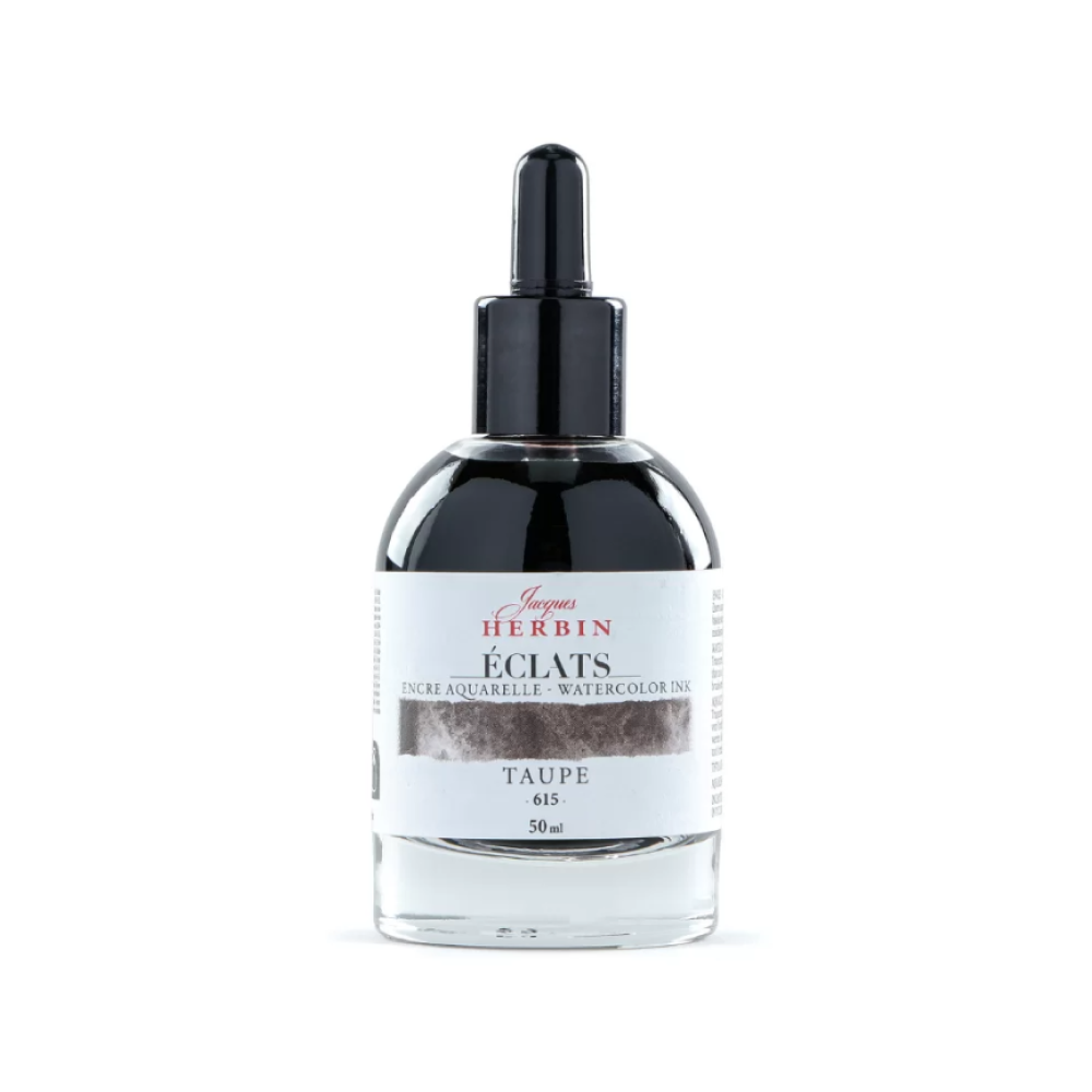 Чернила акварельные "Herbin. Eclats", серо-коричневый, 50 мл.