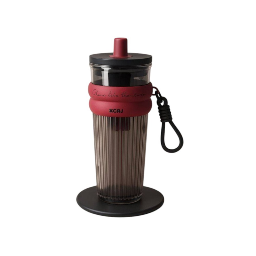 Кружка термическая "Тамблер Heat", 750 мл., пластик, черный, красный