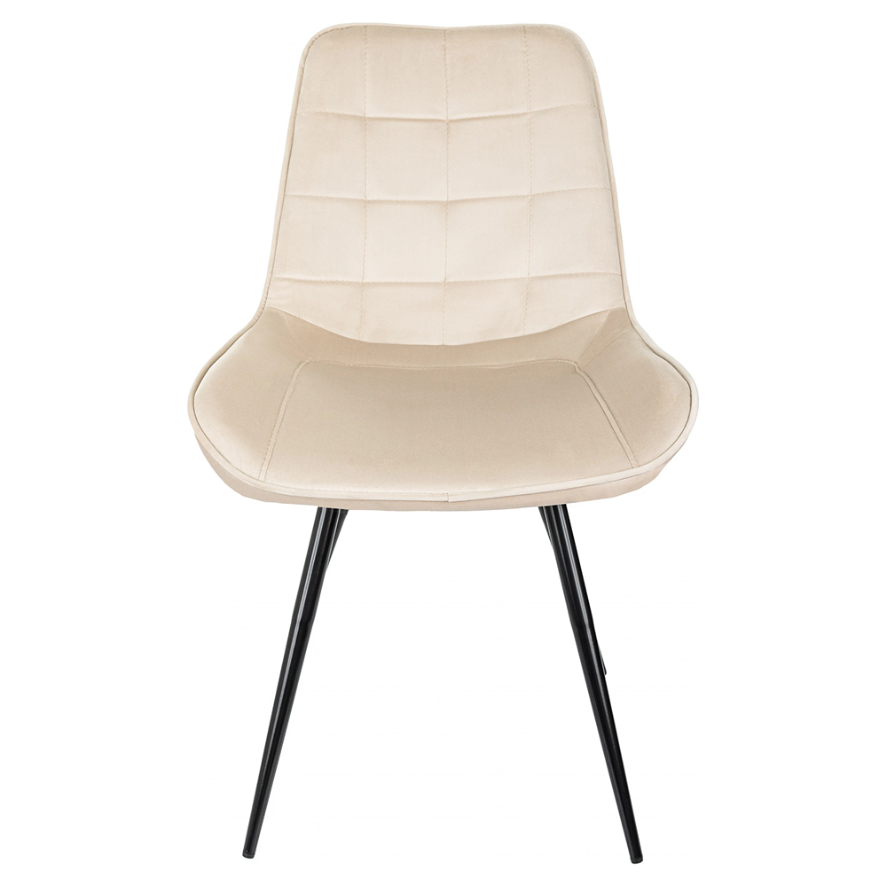 Стул Бюрократ "CH-K2_4", ткань, бежевый, металл, черный, комплект 4 штуки - 3