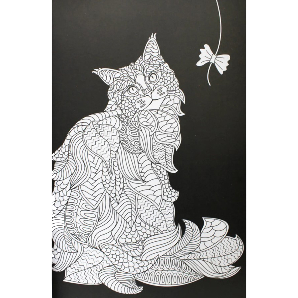 Макси-раскраска-антистресс "Кошки" - 3