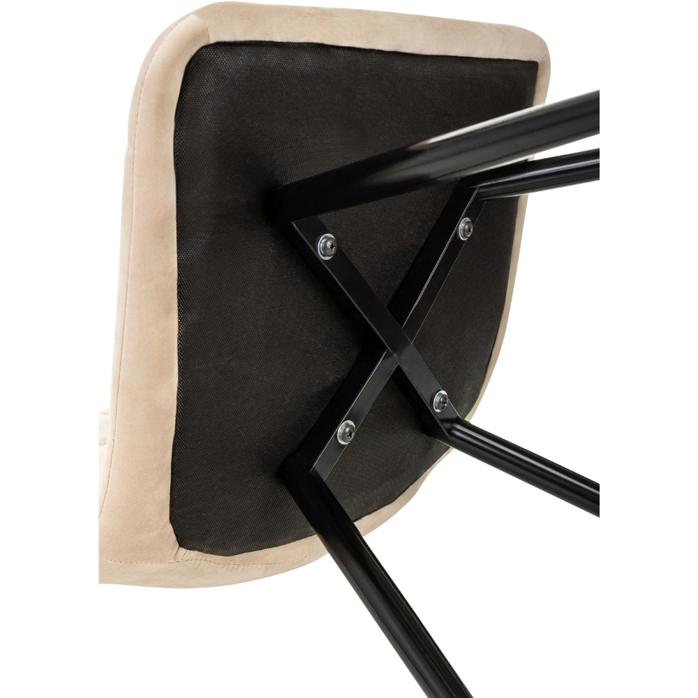 Стул Бюрократ "CH-K1_4", ткань, бежевый, металл, комплект 4 штуки - 8