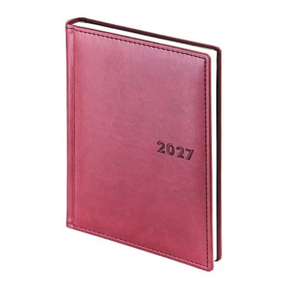 Ежедневник датированный "Velvet 27", A5, 336 стр, бордовый 2027