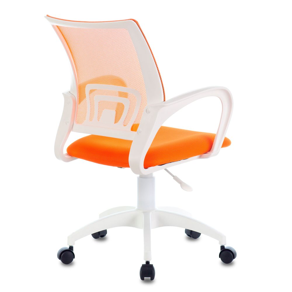 Кресло Бюрократ "CH-W695NLT", пластик, ткань, оранжевый TW-38-3 TW-96-1  - 4