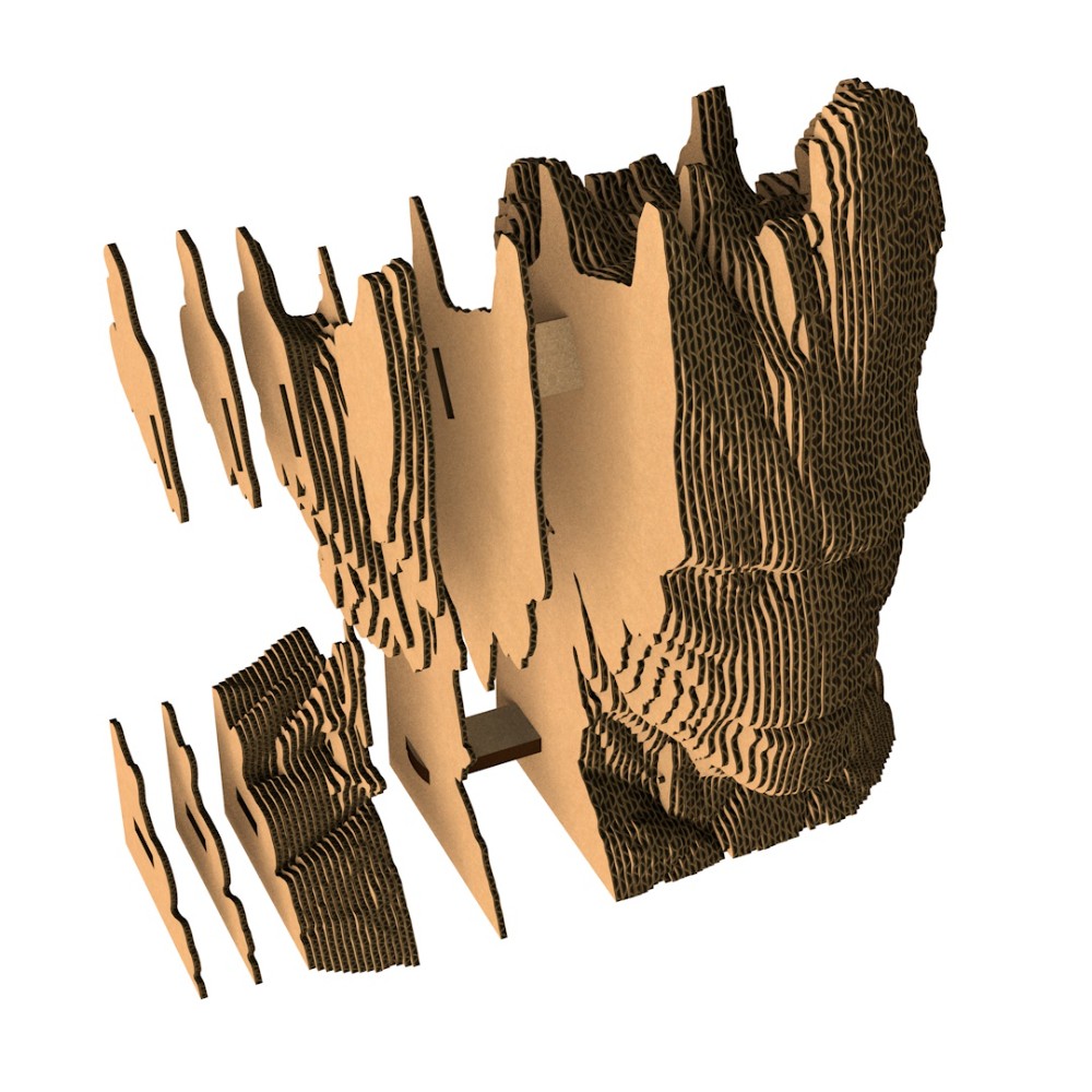 Пазл картонный 3D "Бюст Грут" - 3