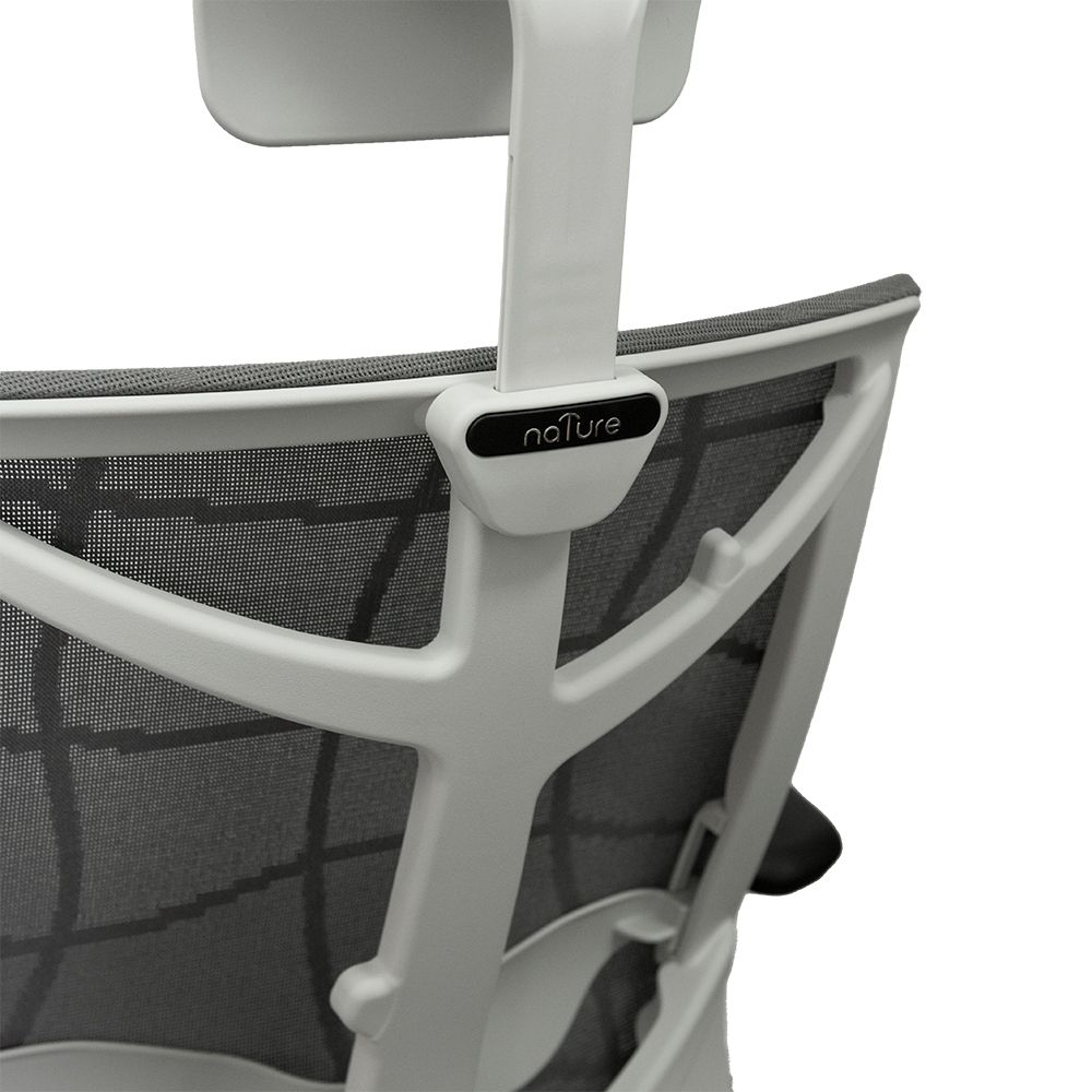 Кресло для руководителя "Nature II", пластик, ткань, серый - 4