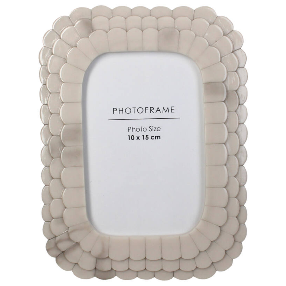 Фоторамка "KAL-7450", 10x15 см, полирезина, слоновая кость