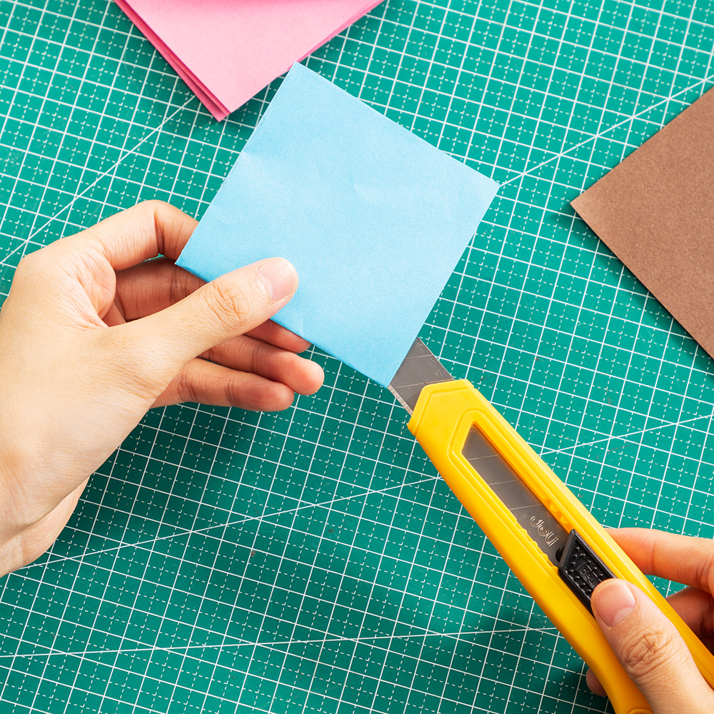 Нож для бумаги "Deli DL018B", 18 мм, жёлтый - 7