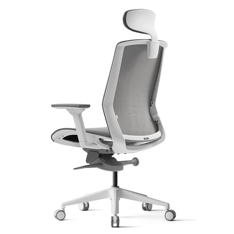 Кресло для руководителя BESTUHL "J15", сетка, пластик, серый - 4