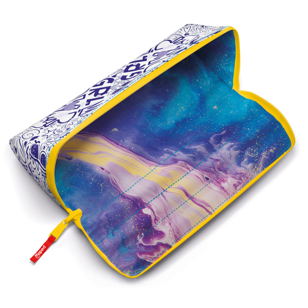 Пенал Maped "Open XXL", 1 отделение, розовый, голубой - 4