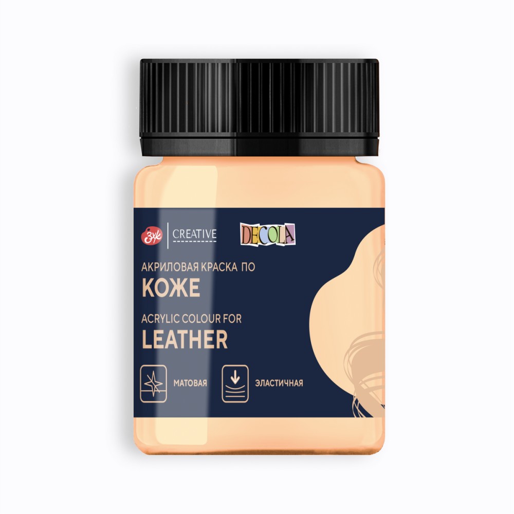 Краска акриловая для кожи "Декола", 235 телесная, 50 мл., банка