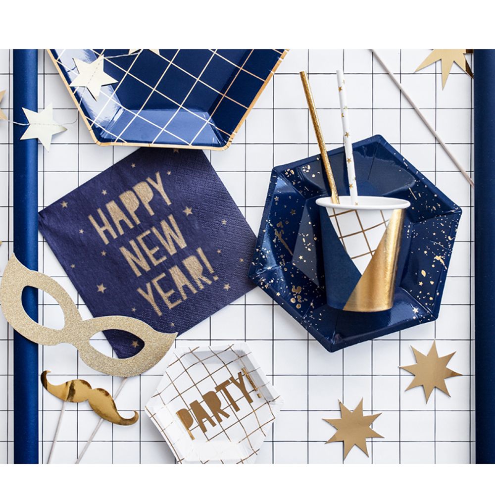 Набор для фотосессии "Давайте праздновать", 8 шт, золотистый - 3