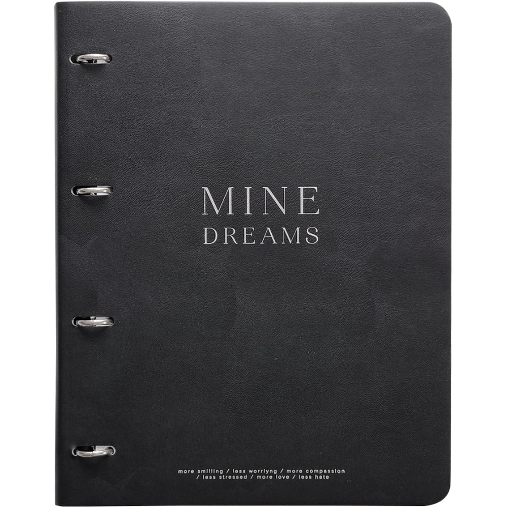 Тетрадь на кольцах  "My black",  A4,  120 листов, клетка, черный