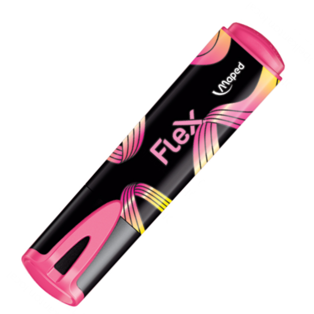 Маркер текстовый "Fluo Flex", розовый